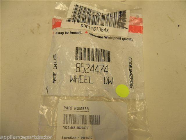 WHIRLPOOL DISHWASHER 8524474 RACK WHEEL NEW IN BOX WHIRLPOOL DISHWASHER 8524474 RACK WHEEL NEW IN BOX
